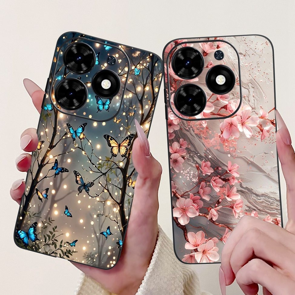 Tecno Spark 20 KJ5 KJ5n 20C BG7n BG7 Ốp điện thoại Tecno Spark 20C Ốp điện thoại Bướm Sang Trọng Tình Yêu Thời Trang Hoa Thoáng Mát Đẹp Trai Sư Tử Sơn