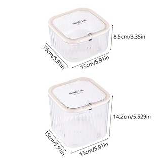 MEGOCE 1 Cái Dụng Cụ Sắp Xếp Phụ Kiện Tóc, Hộp Bảo Quản Máy Tính Để Bàn Nhỏ Lớn, Đa Năng Acrylic Bật Lên Dây Buộc Tóc Tổ Chức Cho Băng Đô Kẹp Tóc Giặt Pods