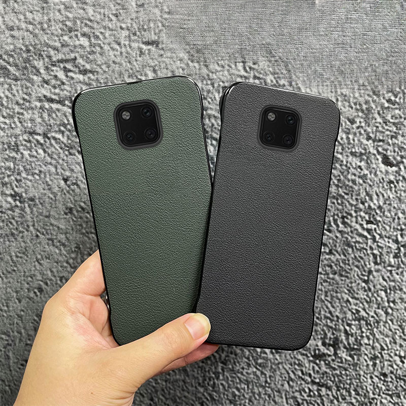 Ốp điện thoại Mỏng Họa Tiết Da Không Khung Cho Huawei Mate 20 Pro Mỏng Đơn Giản Chống Sốc Ốp điện thoại Mờ Funda Capa