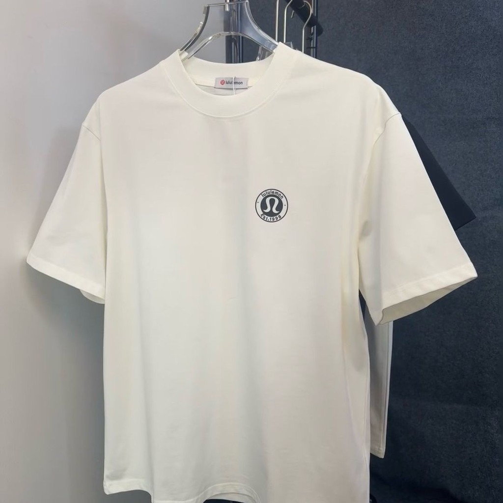 Dạo Phố Cotton Nguyên Chất In Chữ Áo Thun LULU Unisex Mùa Hè Phù Hợp Với Cổ Tròn Nửa Tay Rời Top Tay Ngắn XS-3xl