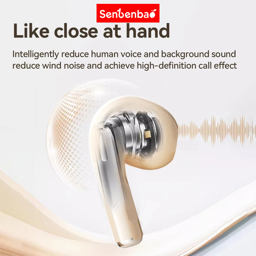 Senbenbao LP2 Pro IPX5 chống nước, giảm tiếng ồn, tai nghe không dây,tai nghe Bluetooth 5.3 tích hợp micro, âm thanh tốt.
