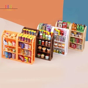 1: 12 Nhà Búp Bê Thu Nhỏ Siêu Thị Kệ Trưng Bày Giá Để Đồ Cảnh Trang Trí Nhà Búp Bê Phụ Kiện LMWU