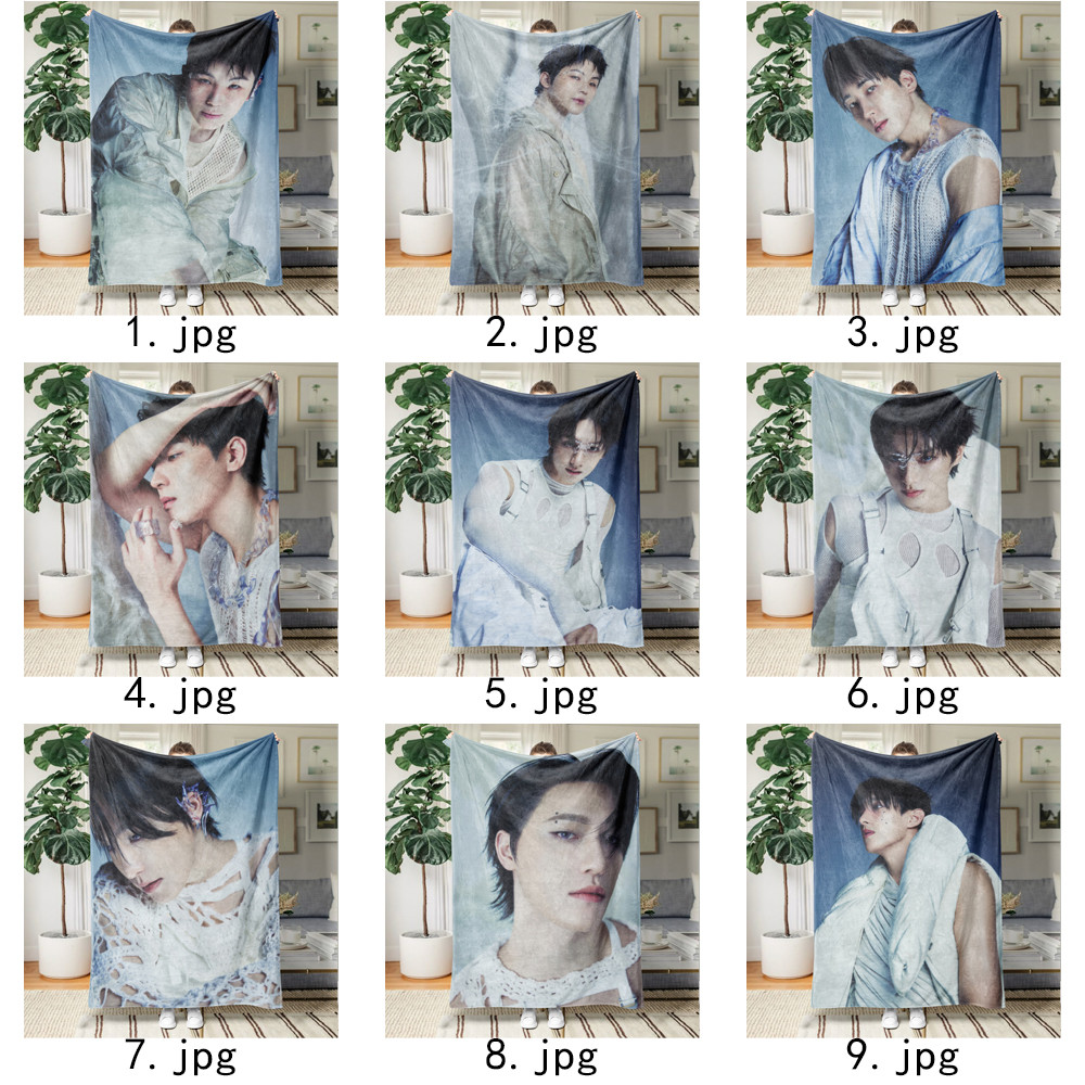 SEVENTEEN 'HAPPY BURSTDAY 'Chăn Flannel In một mặt Chăn Flannel Điều hòa không khí Chăn