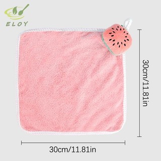 [MAO] Khăn tay Khăn tay trẻ em dễ thương Khăn tay khô thấm nước Khăn lau nhà bếp Khăn lông cừu san hô có vòng VN