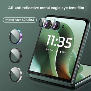 Kim Loại Eagle Mắt Ống Kính Dành Cho Motorola Razr 60 Ultra Motorola Razr 50 Ultra 5G Trọn Bộ Trong Một Camera Phía Sau Kính Bảo Vệ Miếng Dán