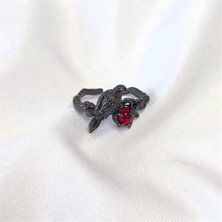 Nhẫn KRA Crow cho Halloween và lễ hội âm nhạc Trang phục Phụ kiện Gothic độc đáo