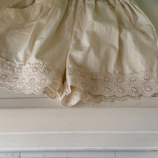 Quần short ren bé gái cotton mùa hè, thun thoải mái, phong cách Hàn Quốc
