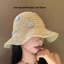 Mũ Rơm MERIGGIARE, Chống Tia UV Hoa Nhỏ Mũ Panama, Chống Nắng Đáng Yêu Có Thể Gập Lại Mũ Xô Thoáng Khí Mùa Hè
