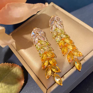 Bông tai tai tai nhỏ giọt nước Zircon thời trang đẹp mắt
