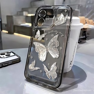 Ốp lưng điện thoại hình bướm cho Oppo RENO 14 13 Pro A5 Pro A3 a3x A60 A78 A98 Find x8pro X8 findx6 X5 x2pro F11 F7 F9 RENO Ốp lưng chống rơi trong suốt