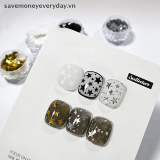 [savemoneyeveryday] 1Box Five Pointed Star Nail Mix Sequins Flash Nail Shining Mirror Trang trí bột nghệ thuật móng tay DIY Nail Art Người đam mê [vn]