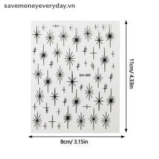 [savemoneyeveryday] Đề can dán móng tay nghệ thuật Star Radiant, Đề can móng tay tự dính 3D Thiết kế đường dây Đồ dùng móng tay cho móng tay DIY Trang trí móng tay [vn]