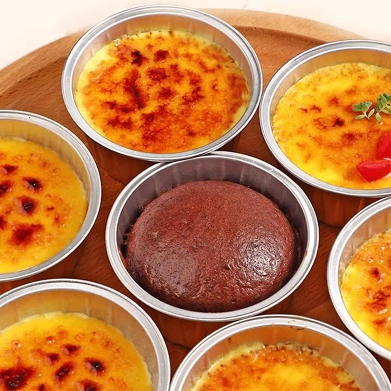 10 Chiếc Nồi Chiên Không Khí Đa Năng Có Thể Tái Sử Dụng Lò Nướng Thực Phẩm Ly Nướng Bánh - Nhôm Lá Pudding Khuôn Cho Nhà Bếp Thương Mại