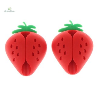 [Nhà Điện] 2 / 4 Chiếc Dễ Thương Tình Yêu Dứa Cáp Cuộn Dây Tổ Chức Dây Dính Kẹp Quản Lý Dây Đa Năng Cho Tường Bàn Làm Việc mới