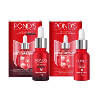 Serum ban ngày / ban đêm Pond's Age Miracle mờ đốm nâu và nếp nhăn với 50X Hexyl-Retinol
