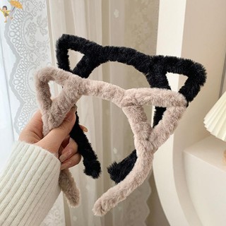 [GOU] Tai Nữ Len Nhung Tóc Mũ Bé Gái Rửa Sang Trọng Tóc Vòng Phụ Kiện Tóc Thu Đông VN