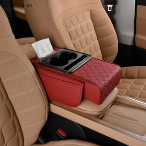 Xoitu Xe Tay Còn Lại Hộp Đựng Khăn Giấy Xe Tải Xe Trung Tâm Hộp Điều Khiển Mở Rộng Tay Đệm Mềm El Hỗ Trợ Giá Đỡ Cốc Tổ Chức VN