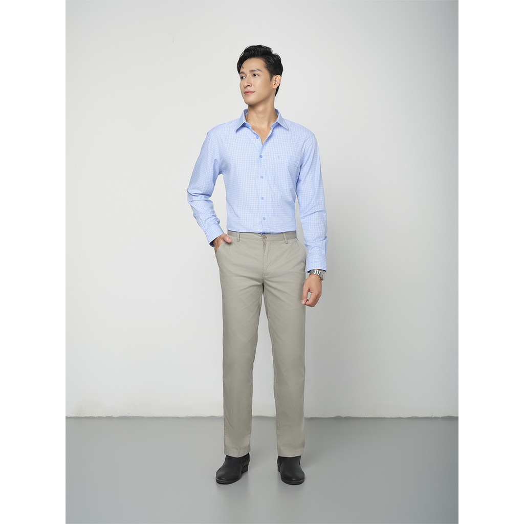 Quần Khaki 0Ply Viettien Smart Casual Vải Cotton Phom Regular VT00000253