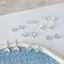 1 Đôi Bông Tai Đính Đá Zircon Ngôi Sao Mặt Trăng Màu Xanh Phong Cách Hàn Quốc Cho Nữ Tinh Tế Ngọt Ngào Dễ Thương Tính Khí Bông Tai Trang Sức Cưới Mới