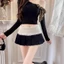 Chân Váy Ngắn Xếp Ly PINKSTORE29 Kiểu Lưng Gập Phối Viền Ren C986