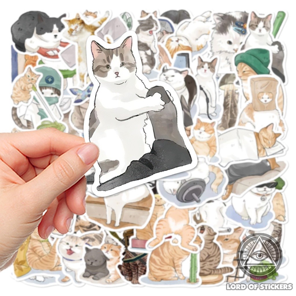 50 Hình Dán Mèo Cute Sticker Meme Hài Hước Dễ Thương