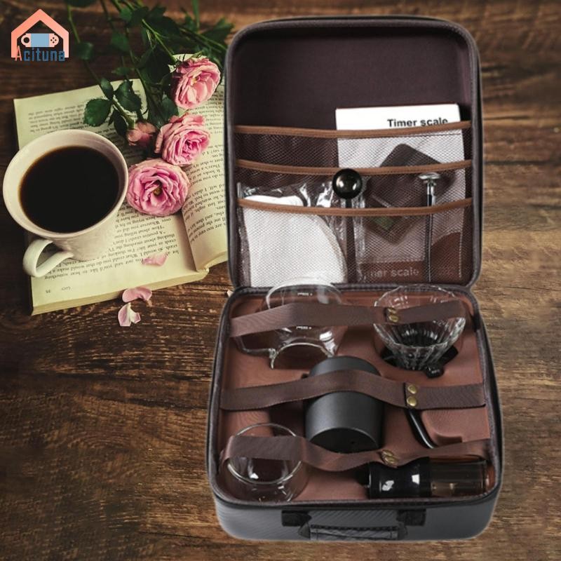 Acuuna Pour over Cà Phê Hộp Bảo Quản Cà Phê Người Yêu Túi Di Động