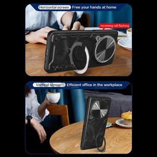 Ốp Giá Đỡ Vòng Ô Tô Từ Tính Cho Vivo X300 X200 Pro X300Pro X300FE X300Ultra 5G Vỏ Giáp Sang Trọng Chống Sốc Chống Rơi Ốp điện thoại Trượt Đẩy Camera Bảo Vệ Ốp điện thoại Cứng