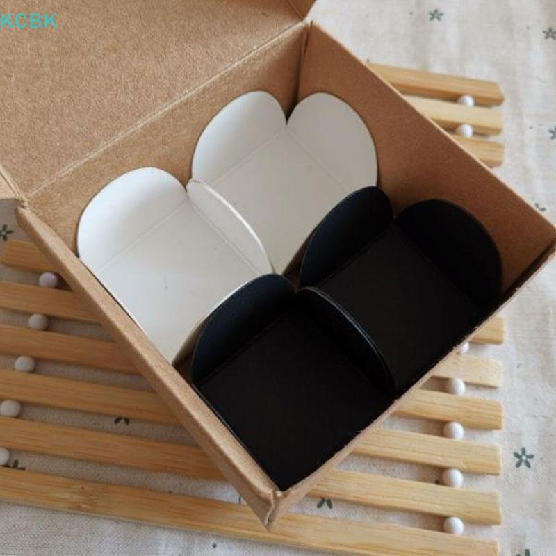 [Kc] Giấy Kraft Miếng đệm sô cô la Khay đựng kẹo sô cô la Giấy tráng miệng Đế sô cô la [BK]