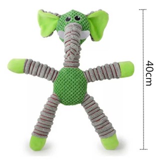 Indestructible Large Dog Sound Squeaky Toys Pet Soft Chew Molar Training Toy