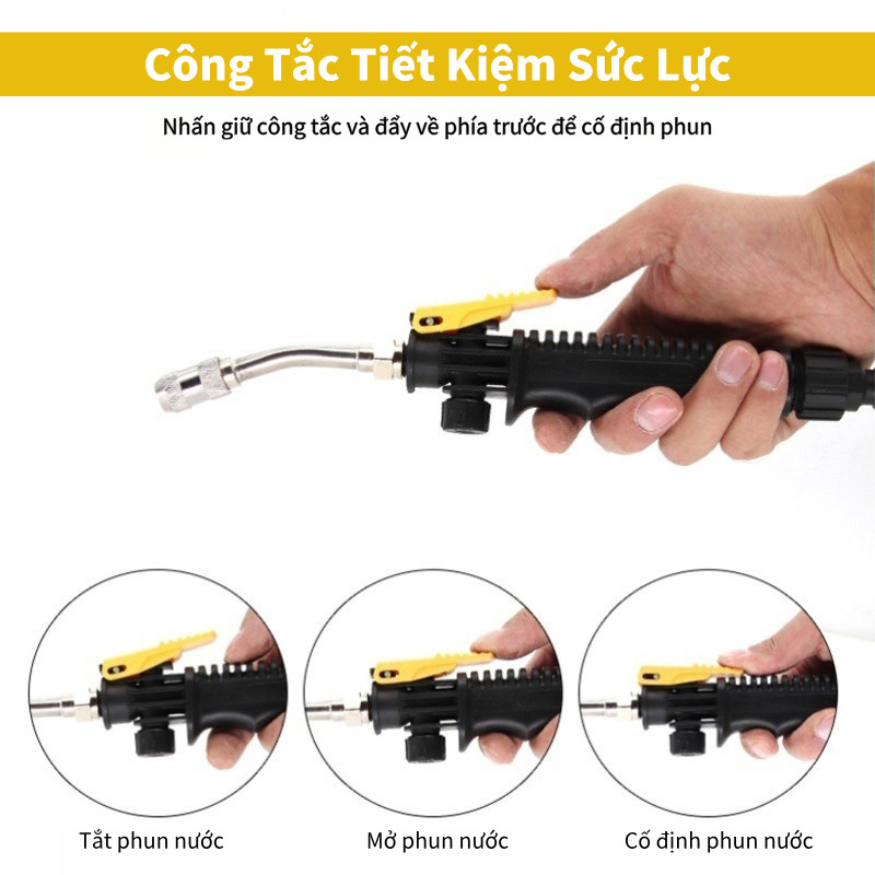26/55/60/70CM Bình Xịt Rửa Xe Đầu Xịt Rửa Xe Có Thể Điều Chỉnh Phun Sương