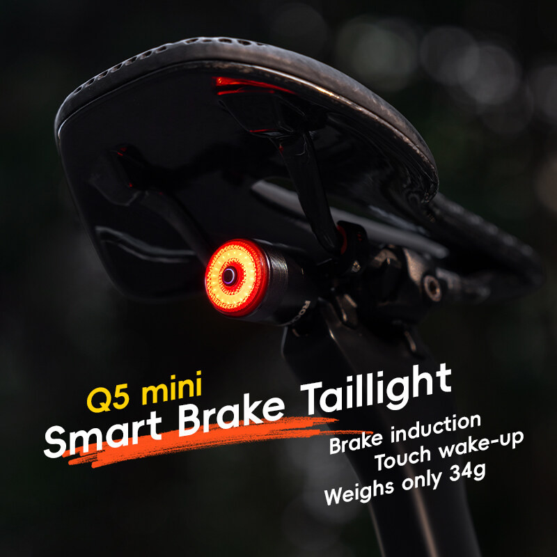 Đèn Đuôi Xe Đạp Rockbros Chống Thấm Nước, Tự Động Phanh và Cảm Biên Ánh Sáng - Phụ Kiện Perfect Cho Xe ĐạpLeo Núi
