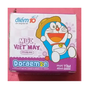 Mực bơm cho bút máy, bút mực Thiên Long Điểm 10 hình Đô Rê Mon màu TÍM