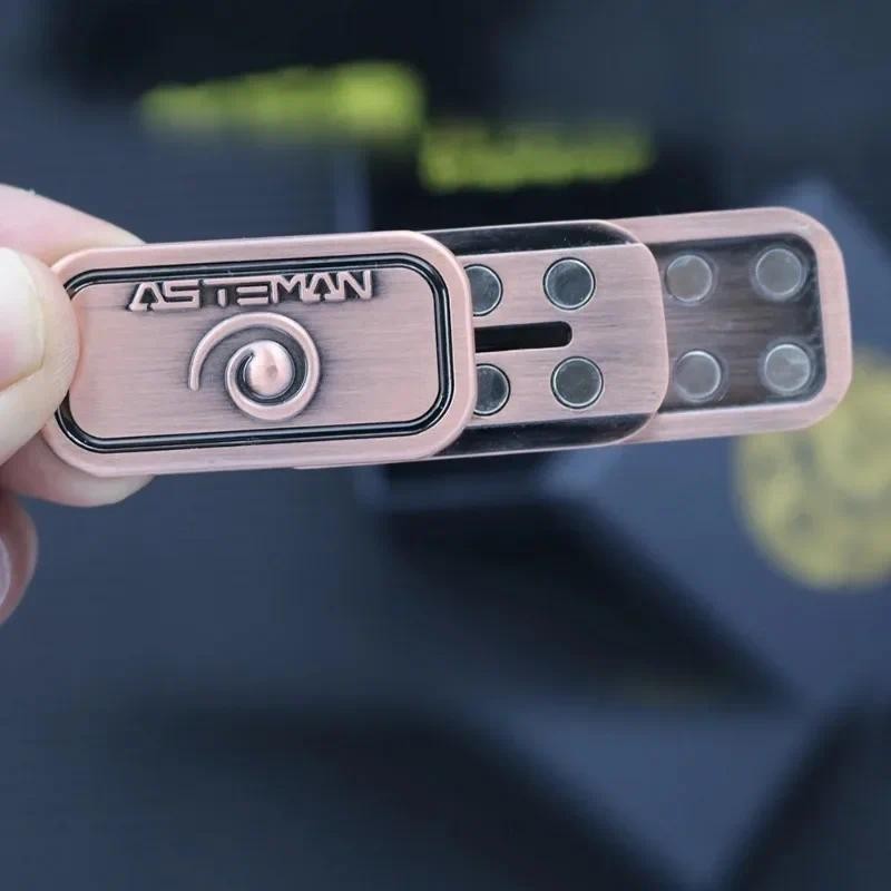 Chịu Áp Lực Từ Fidget Thanh Trượt Camera Hình ADHD Đẩy Thanh Trượt Đồ Chơi Kim Loại Bấm Nhấp Vào Lo Âu Giảm Người Lớn Fidget Đồ Chơi