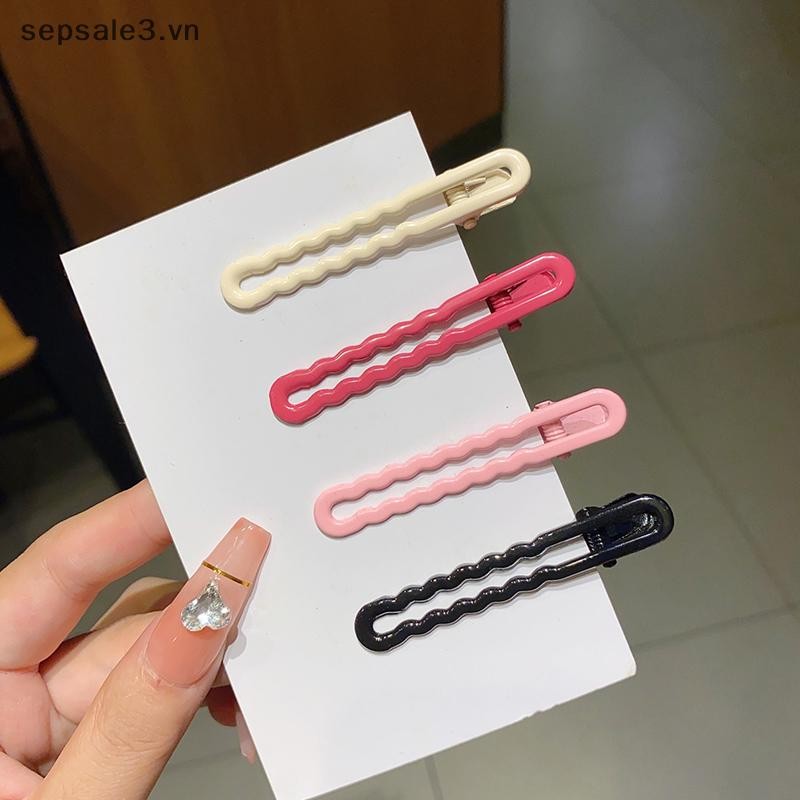 # VN # 2 Cái / bộ Màu Kẹo Kim Loại Rỗng Tóc Gãy Bên Mỏ Vịt Nổ Y2k Phụ Kiện Tóc.