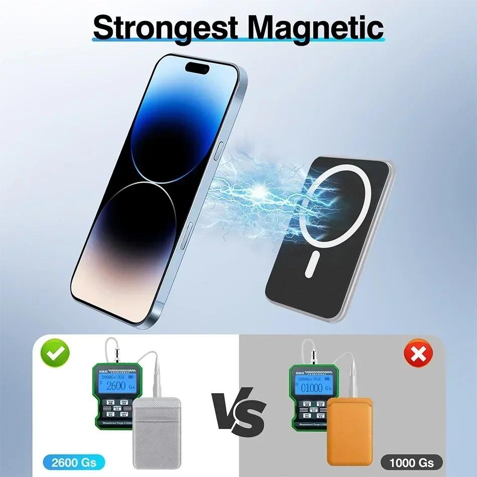 Ví Điện Thoại Đựng Thẻ Đàn Hồi Lycra Magsafe Chủ Thẻ Tương Thích Ví Magentic Cho IPhone 16 15 14 13 12 Pro Max Samsung Android