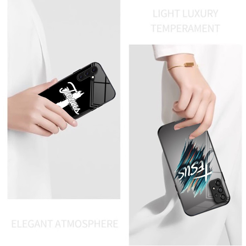Ốp Điện Thoại Kính Cường Lực jesus 21 Cho Samsung Galaxy A11 A14 A20 A30 A22 A32 A33 A34 A40 A42 A51 4G A52 A53 A54 A70 A71 A72 A73 5G