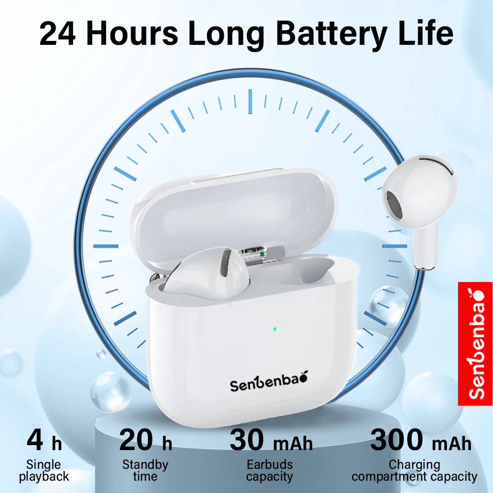 Senbenbao S07 Tai nghe Bluetooth tws chính hãng HD Stereo Chơi game có độ trễ thấp có Mic Music Bluetooth 5.4 cho Android ios
