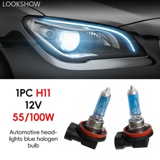 LOOKSHOW 12V 55 / 100W H11 Ô Tô Đèn Halogen Siêu Sáng Trắng Sương Mù Ánh Sáng Phụ Kiện Ô Tô M8P4
