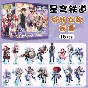 Honkai: Star Rail Xoay Acrylic Standee Blind Box Set - 15 Thiết Kế Độc Đáo Trò Chơi Anime Để Bàn Nhân Vật Bộ Sưu Tập