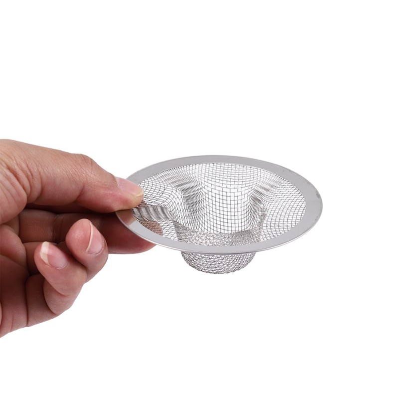 Bộ lọc chậu rửa bằng thép không gỉ Lưới lọc bồn rửa Đường kính hàng đầu 3,5 Inch
