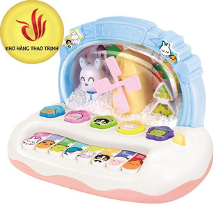 Đàn Piano Đồ Chơi Chạy Pin Phát Nhạc Thiết Kế Dễ Thương, Âm Thanh Vui Nhộn, Hộp Đựng Sang Trọng Thích Hợp Làm Quà Tặng-