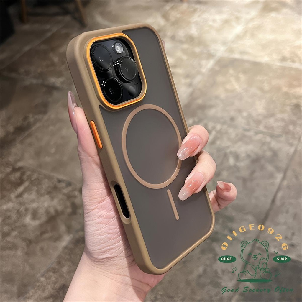 Tẩy tế bào chết cảm giác da từ tính Vỏ điện thoại iphone16 Pro Max 15 14 13 12 11 vỏ cho vỏ iPhone vỏ mềm TPU chống sốc