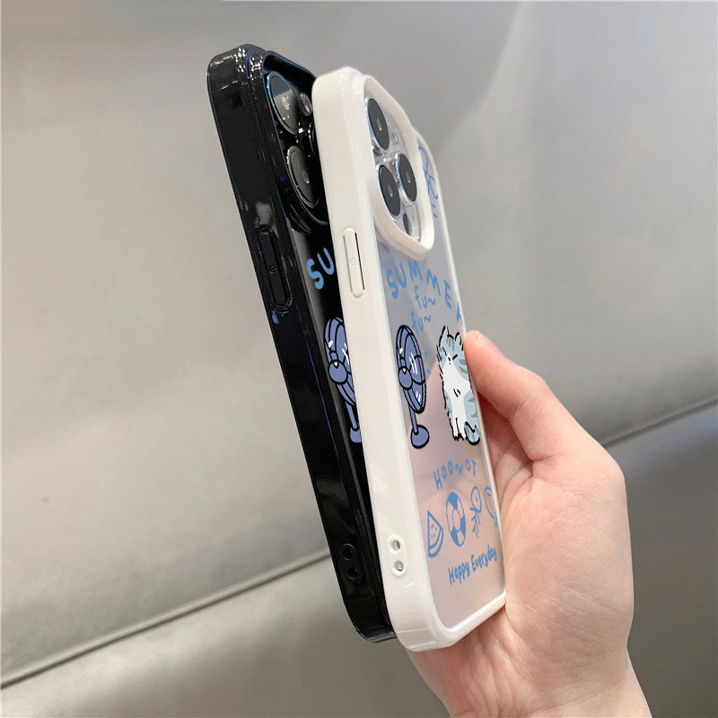 Ốp lưng cho iPhone 11 16 15 Pro Max 16e 14 11 12 13 15 Pro XR XS Max X 7 8 Plus SE2022 Vỏ chống sốc trong suốt bằng silicon mùa hè nóng bỏng
