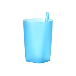 Cốc rơm tích hợp không nắp đơn giản Cốc rơm trẻ em mùa hè Cốc đựng đồ uống học sinh lớn