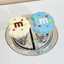 Nút nhấn vệ sinh bánh quy M&M dễ thương nghệ thuật móng tay đặc biệt cao cấp sáng tạo trang trí nút xả nước nhà vệ sinh FXIE