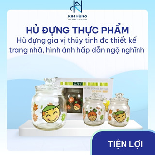 [Giá Xưởng] Set 2 Hũ Thủy Tinh 500ml NO 9036 – Trong Suốt Cao Cấp, Đựng Gia Vị, Ngũ Cốc, Mứt