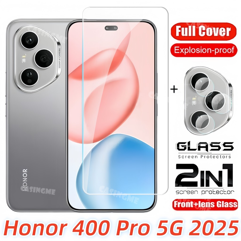 Dành cho Honor 600 Pro 5G 2025/400 Pro 400 Lite: kính cường lực full cover, bảo vệ màn hình & camera