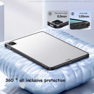 Ốp TPU Mờ Mờ Cho Samsung Tab S10 FE 10.9 SM-X520 X526B S10 Plus S9 S7 FE Plus S7 + S8 A9 Plus Vỏ Bảo Vệ Toàn Diện Chống Sốc