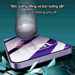Kính cường lực iPhone hộp dán kéo tự căn chỉnh không bụi không bọt khí 9H cho iPhone 17 Air 16 15 14 13 12 11 Pro Max