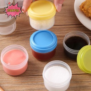 Pnpia 4 35ml Salad Hộp Đựng Để Đi Nhựa Xoắn Top Nước Sốt Gia Vị Hộp Đựng Có Nắp Hộp Cơm Trưa Phụ Kiện Boutique